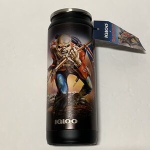 Iron Maiden Band 16 oz TumblerThe Trooper Stainless Steel Igloo Can New